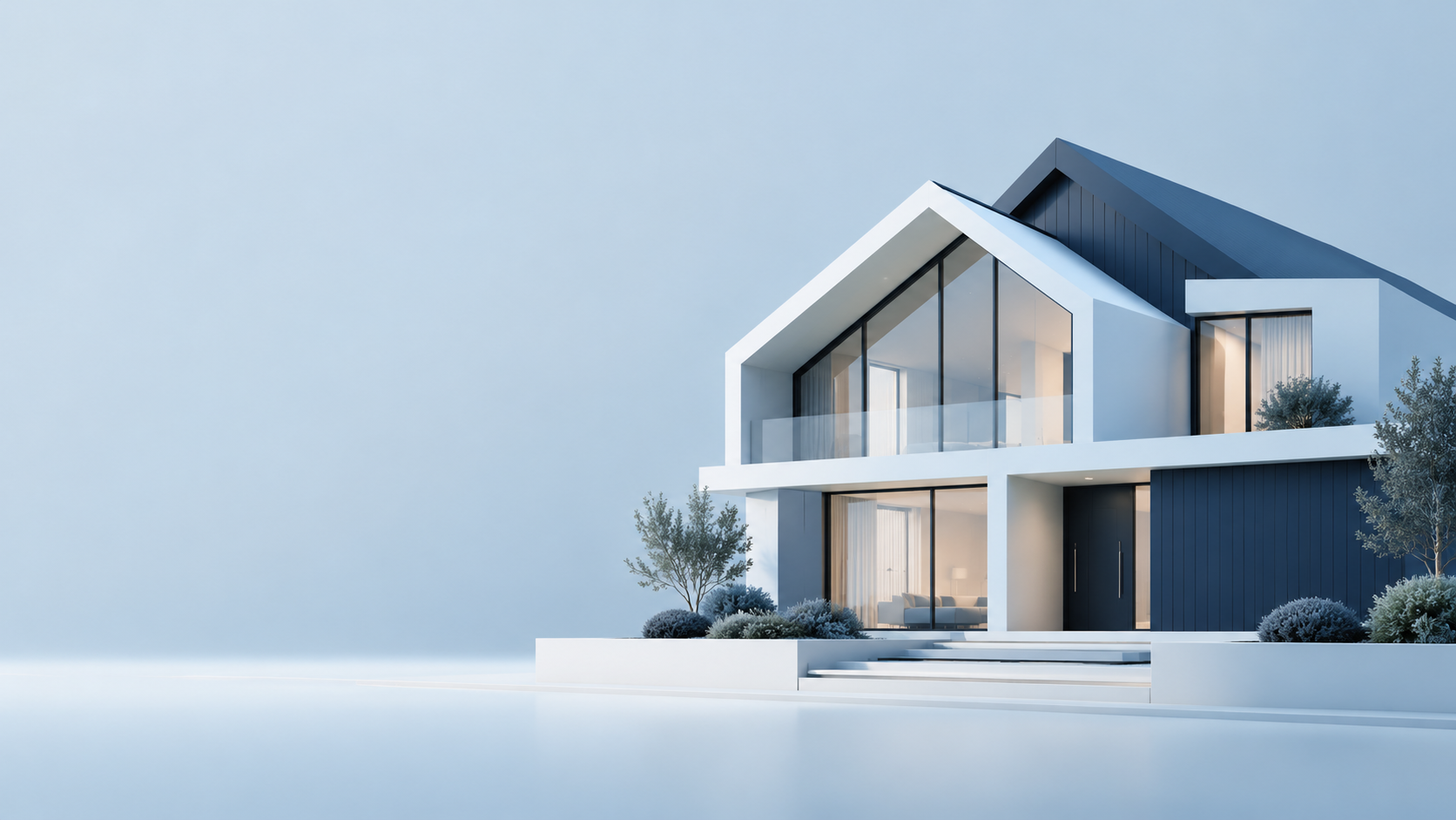 Abstract contemporary house illustration